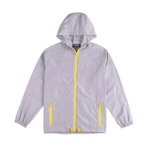 Women Lightweight Windbreaker Outdoor Hiking Hooded Jacket Size L